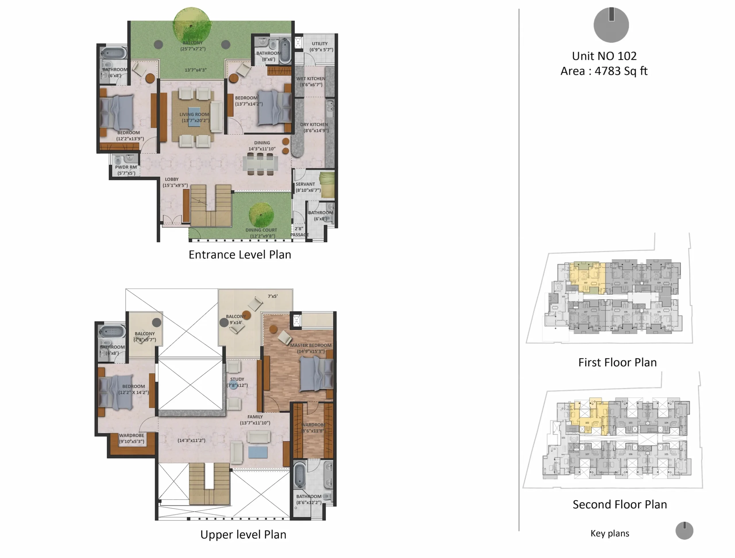 Nitesh Logos 4 Bedroom Duplex Floor Plan