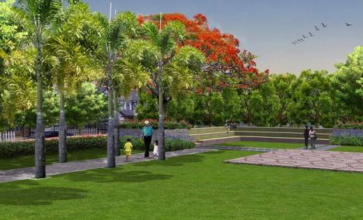 Garden at Nitesh Rio